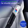 BBKS3 2pc Leather Car Seat Belt Shoulder Cover Safety Protective Pad For BMW M F10 F20 E83 E90 E92 E93 X1X5 X6 F30 G03 E43 E53 E63 E84