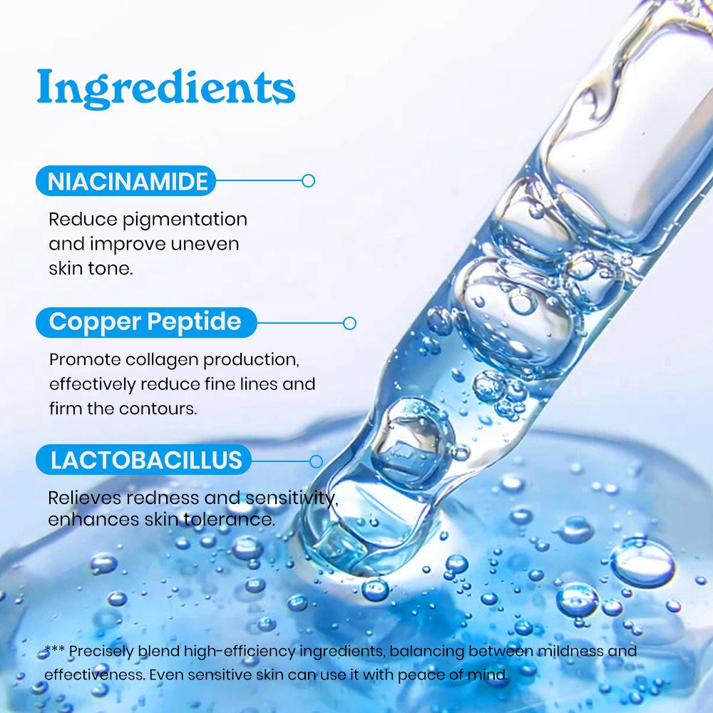 KOEC Copper Peptides Serum Moisturizing Facial Serum with Peptides Anti-Aging Repair Brightening 30ml