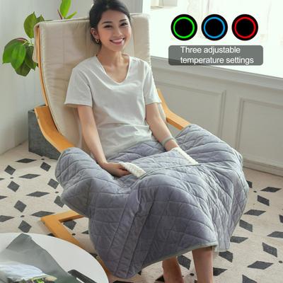 Портативный плед с подогревом, шаль с подогревом, USB-питание, зимний теплый электрический шарф-плед для офиса, автомобиля, улицы