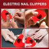 Электрическая машинка для стрижки ногтей, автоматическая маникюрная шлифовальная машинка для взрослых, детский триммер, ножницы для ногтей, машина для ногтей с защитой от брызг, зарядка через USB