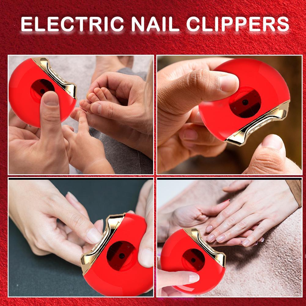 Электрическая машинка для стрижки ногтей, автоматическая маникюрная шлифовальная машинка для взрослых, детский триммер, ножницы для ногтей, машина для ногтей с защитой от брызг, зарядка через USB
