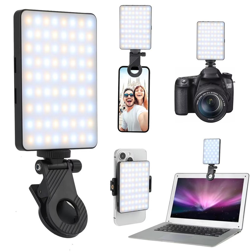 Rgb Led Video Light Phone Fill Light Rechargeable Portable Lantern 2000mah 3 Modes Selfie Lamp