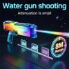 Электрический водяной пистолет 500 мл со светодиодной RGB подсветкой, Автоматический водяной пистолет для детей и взрослых, Летняя вечеринка у бассейна, Водные сражения на открытом воздухе