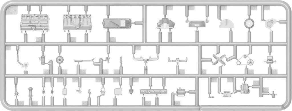 MiniArt Soviet Army 4x4 G7107 Cargo Truck Wooden Body Plastic Model MA35386 Molded Color 1/35 1.5t