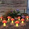 Mushroom Solar Light Soft Glow Automatic Charging Easy To Install Outdoor Waterproof Solar Lamp Garden Decoration