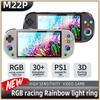 M22pro Классическая ретро игровая консоль 5.0 дюймов HD 1920*1080 IPS дисплей поддерживает LINUX/Emelec 4.3 для игрового видеоплеера PS1