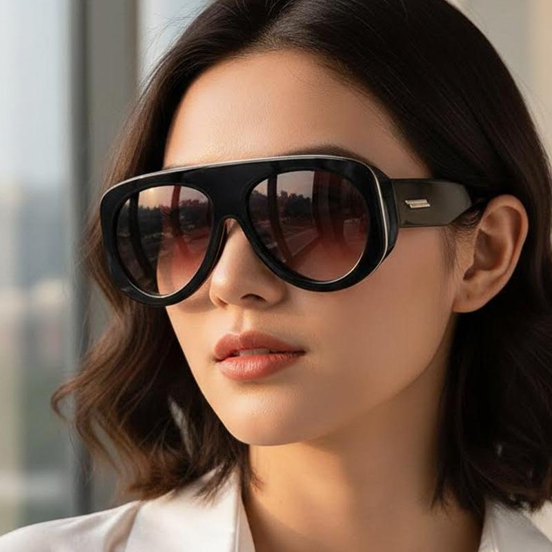 Women's sunglasses - unisex retro oversized thick frame sunglasses