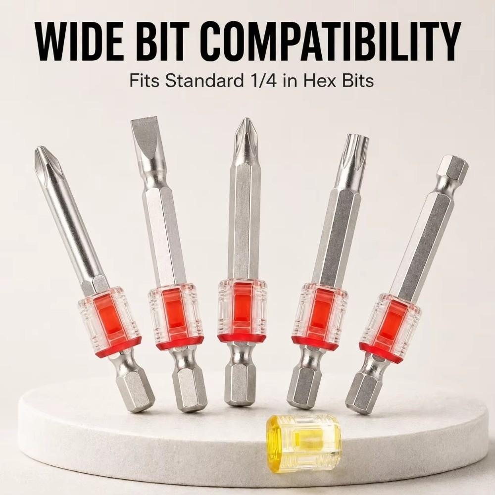 1/5pcs Quick Magnetizing Degaussing Magnetic Ring Tool For Electric Drill