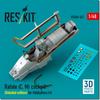 Reskit Rafale Cockpit Instrument Panel and Console Hobby Plastic Model Parts 1/48 C/M w/3D (for Boss) RSKU48-0421 (Airplane)