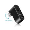 Мини вращающийся USB 2.0 HUB - 3-портовый разветвитель для ноутбука