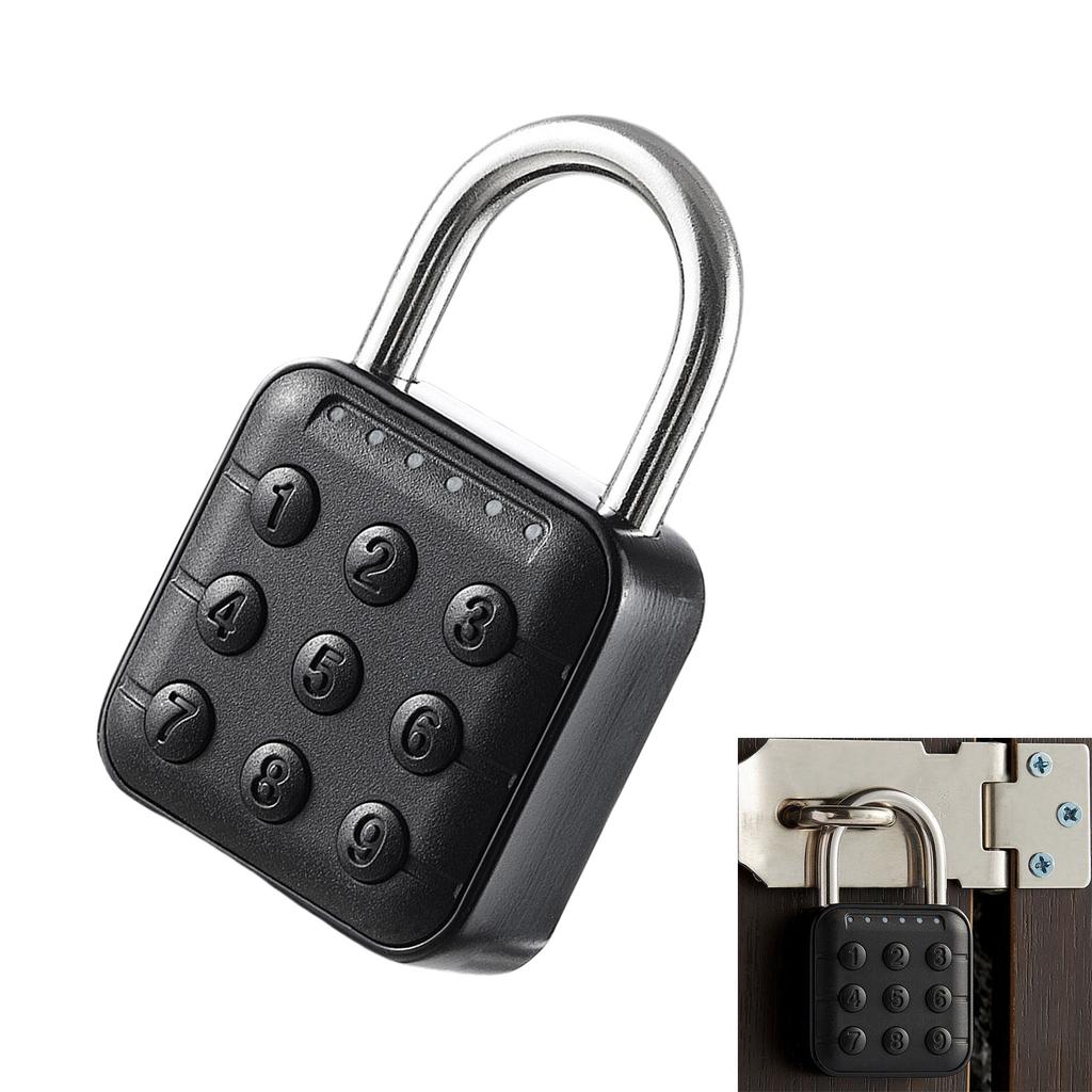 6 Digit Waterproof Code Padlock Combination Lock Keyless Unlock AntiTheft Padlock for School Locker Gym Locker