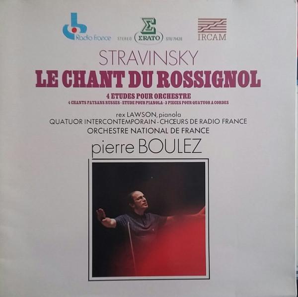 Виниловая пластинка QUATUOR INTERCONTEMPORAIN CHURS D Стравинский Песнь соловья STU71428 ERATO 1982 Япония Классика Б/у