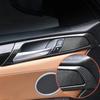 4PCS Carbon Fiber Car Interior Door Handle Cover Trim Bowl Sticker ABS Decoration Auto Accessories For BMW X3 F25 X4 F26