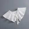 White Korean Shirt Detachable Collar Wraps for Women Blouse Tops Lapel Fake Collar Shawls Ladies Dress Small Cape