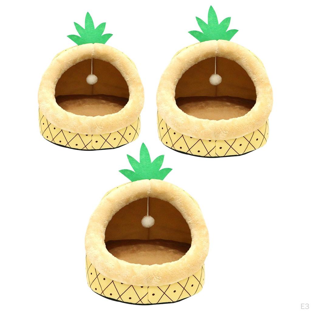 Мультяшное гнездо для кошек, мягкая спальная кровать, домик для маленьких собак