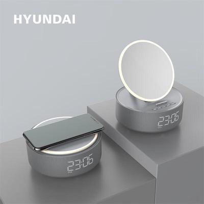 HYUNDAI YH-F166 Многофункциональное беспроводное зарядное устройство Зеркало для макияжа Динамик CN вилка (адаптер в комплекте)
