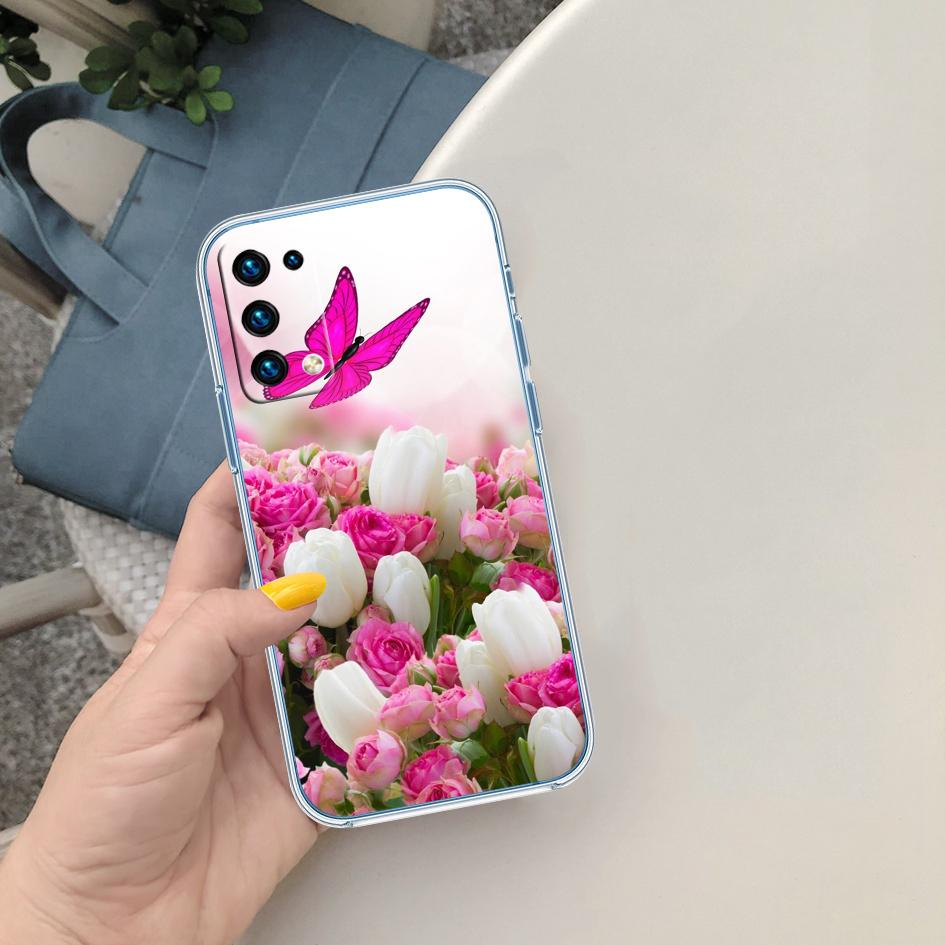 CJ17 Beautiful Roses Flower Soft Shell Transparent Phone Case for Motorola Moto G7 G8 G9 G84 G85 G73 G24 G15 Z2 Play Power Plus