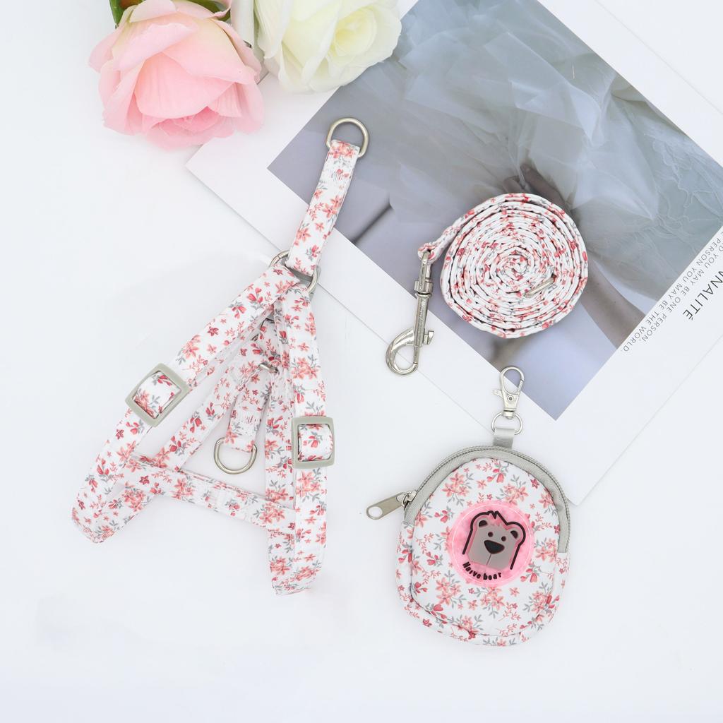 Dog Collar Dog Accessories Walk the Dog Leash 1.2 Meters Traction Rope Length Adjustable Anti-free Cat Collar Pet Products