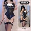 Сексуальное нижнее белье Cos спинка темный ретро ветер бархат лакированная кожа разрез сбоку платье чонсам персонаж униформа женщина