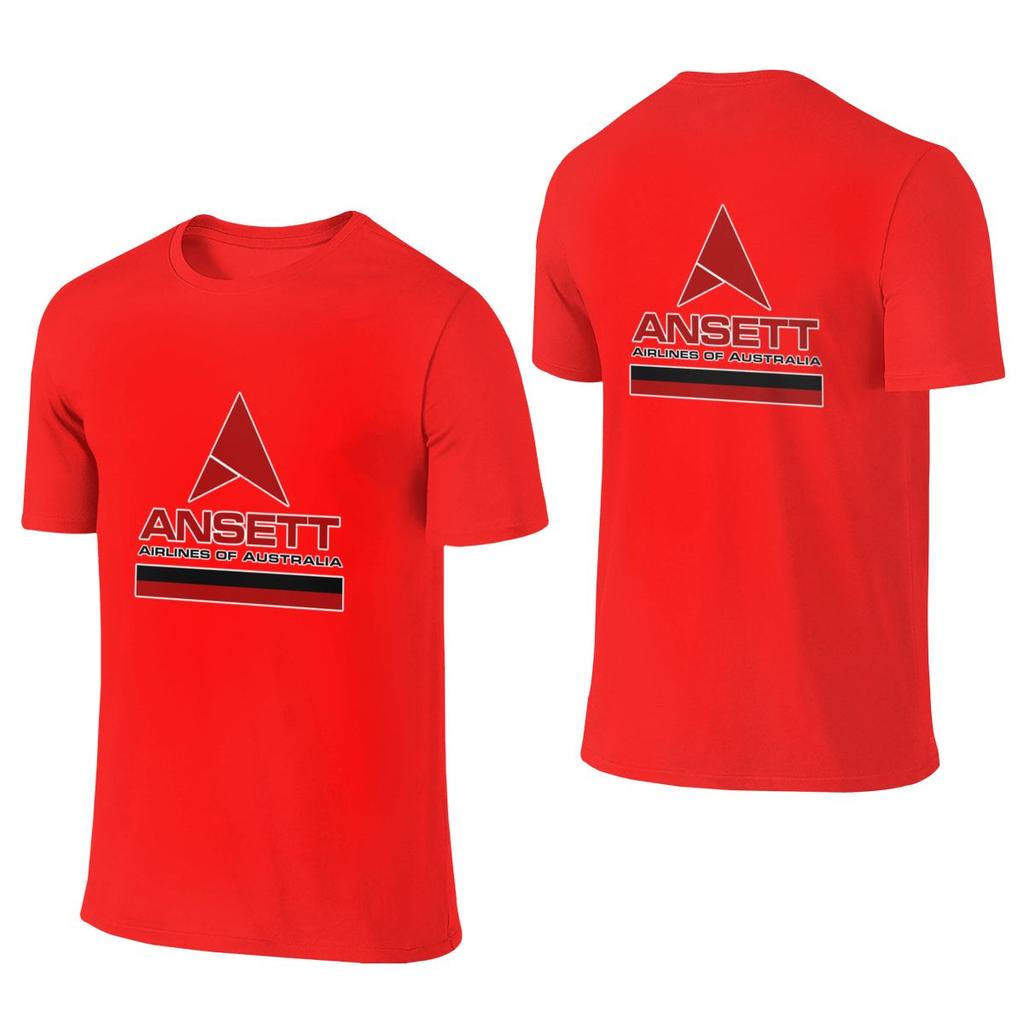 Retro Ansett Airlines Of Australia 1960s Logo Breathable Reversible Tshirt Street Personality Versatile Outerwear Short Sleeve