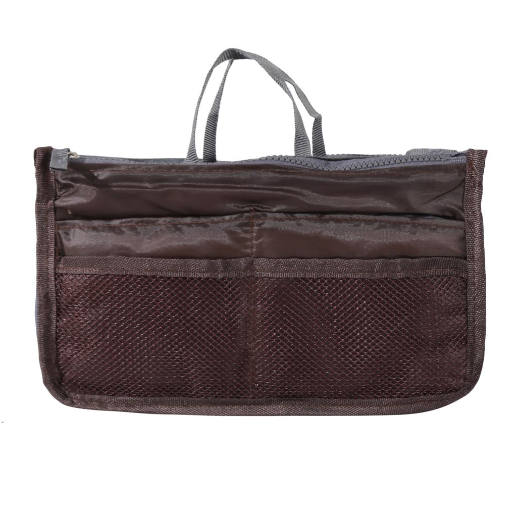 Косметичка-органайзер, вставная сумка, многофункциональная, женская, однотонная, косметичка, дорожные сумки, высокое качество, большая вместимость