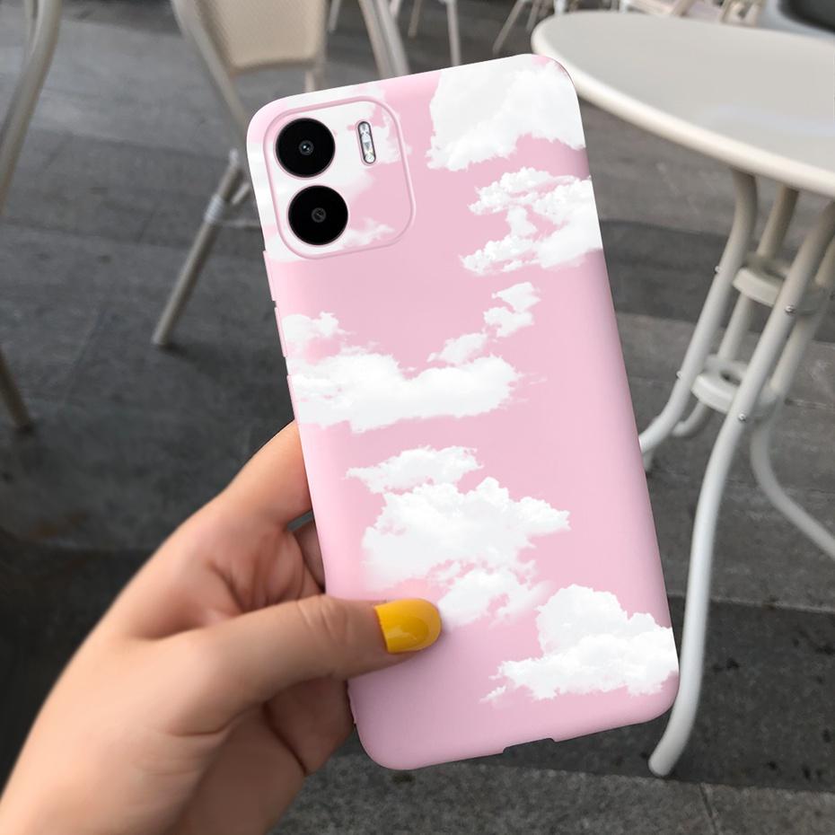 Чехол для Xiaomi Redmi A1 Redmi A1 Plus Красивая Девушка Цветок Чехол для Телефона Для RedmiA1 A 1 A1+ Конфетный Цвет Мягкая Силиконовая Задняя Крышка