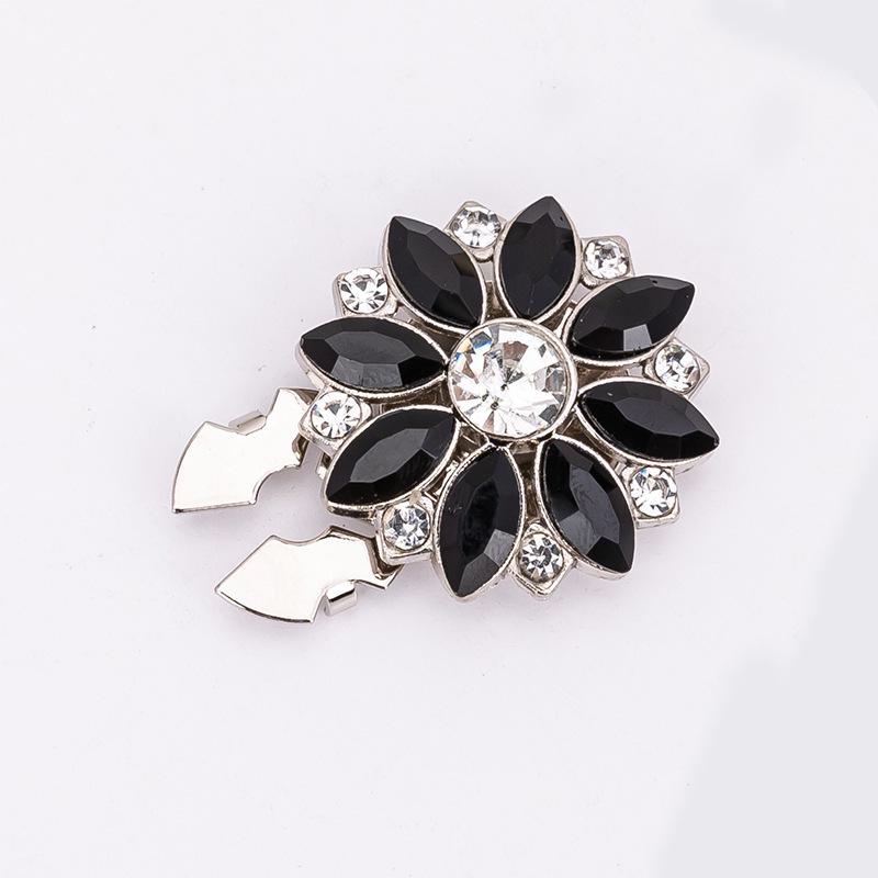 Декоративные запонки и пуговицы для воротника с цветными стразами