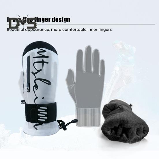 Лыжные перчатки со встроенной защитой запястья. Амортизирующие зимние перчатки из ЭВА. Водонепроницаемые теплые перчатки для сноуборда, катания на лыжах и велоспорта.