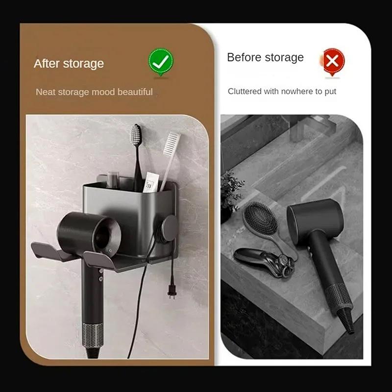 1 шт. держатель для фена настенный выпрямитель для волос фен подставка для волос полки для ванной комнаты полки для организации ванной комнаты