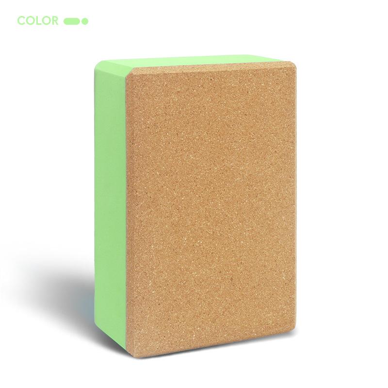Yoga Brick EVA And Cork Synthetic Strench Exercise Yoga Block Home Use Gym Fitness Pilates Yoga Assistive Equipment For Dancing