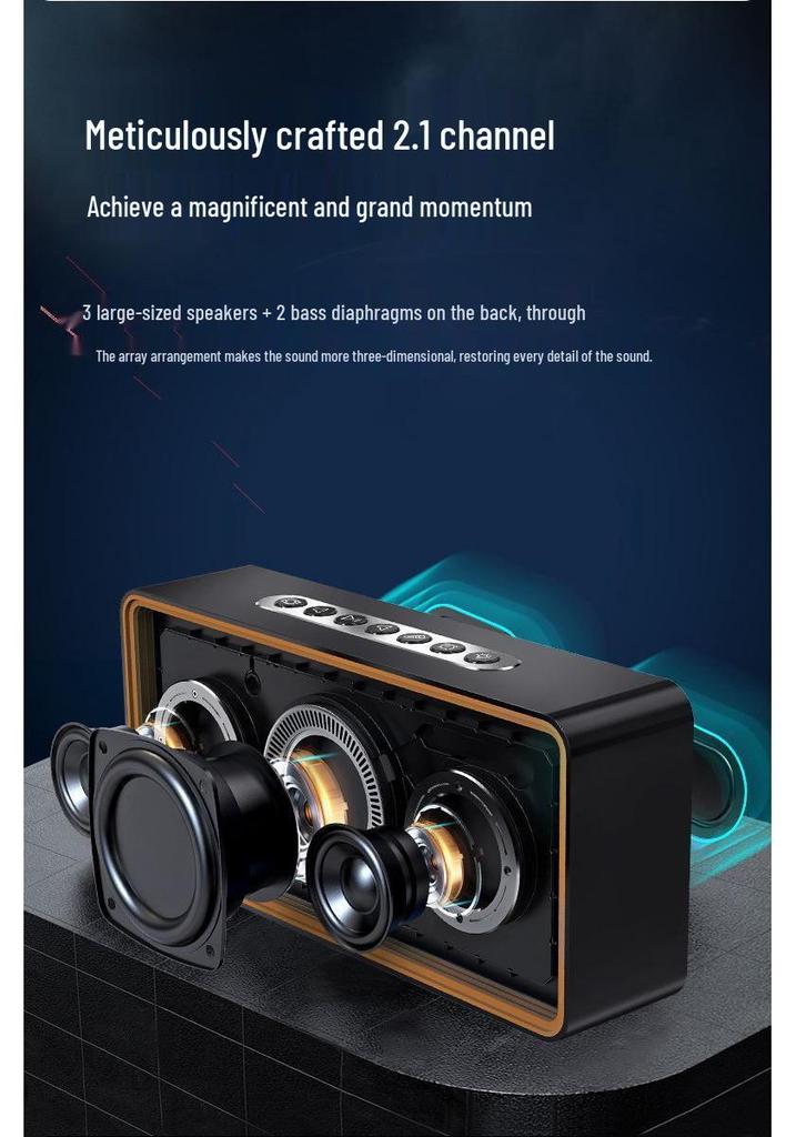 Ретро 88 Bluetooth Настольная и уличная колонка: Высококачественный звук