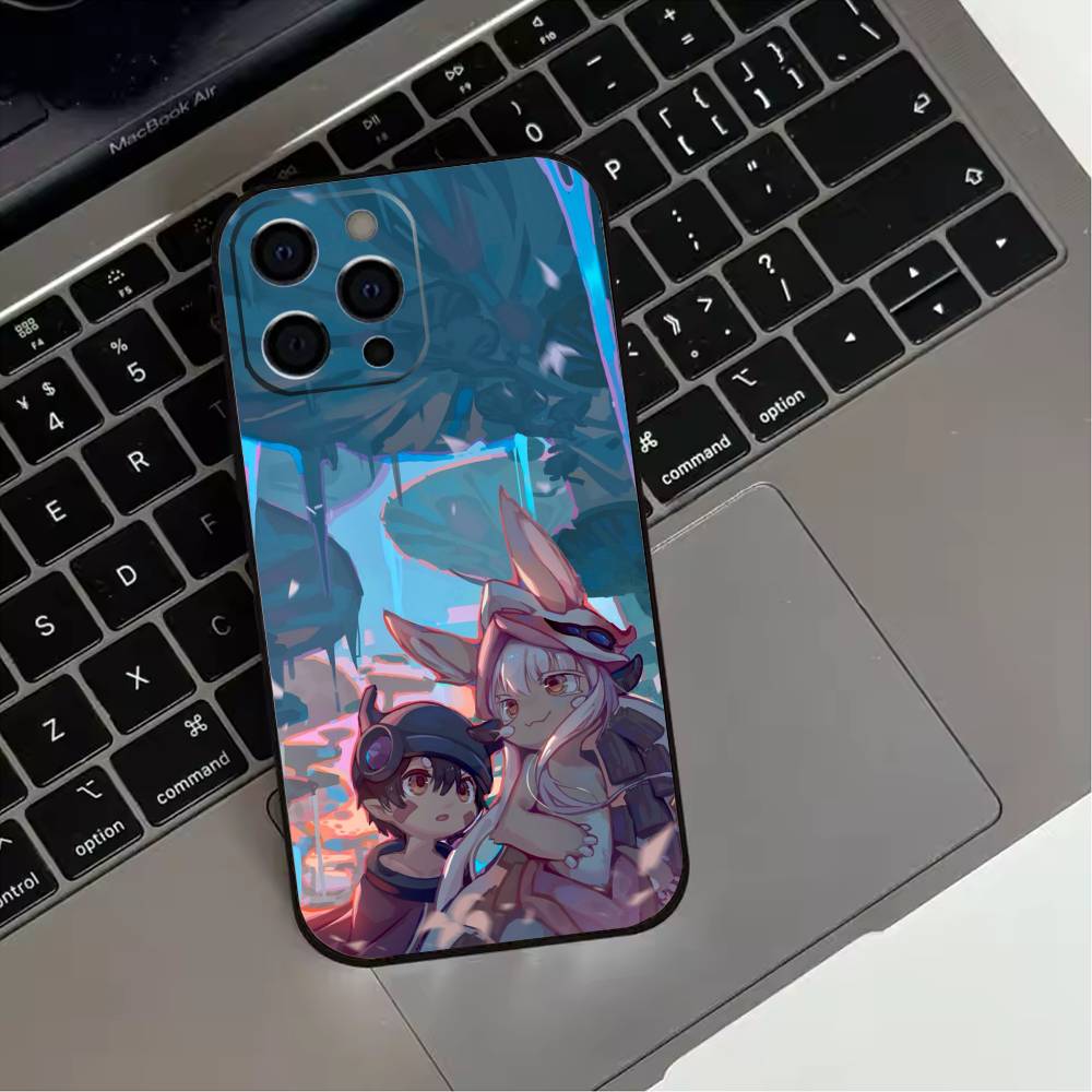 M-Made in Abyss Phone Case For iPhone 17,16,15,14,13,12,11 Plus,Pro Max,XS,Soft Silicone Black Cover