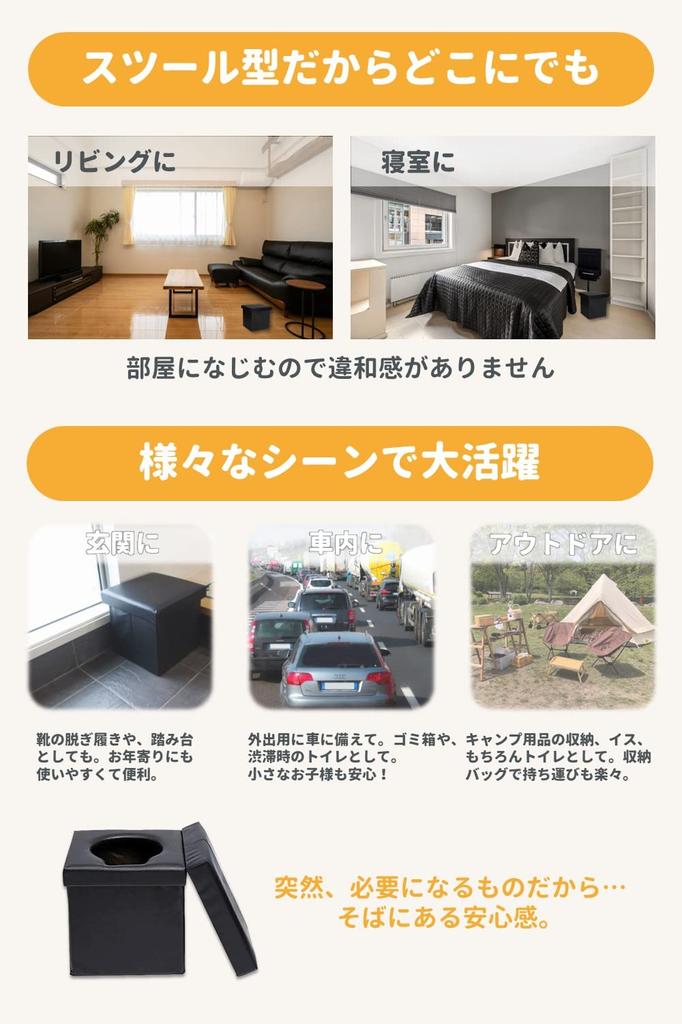 Для предотвращения бедствий бедствие простой портативный складной утилизация дорожного движения японские инструкции включены [Рекомендовано специалистами, туалет стульчакового типа]