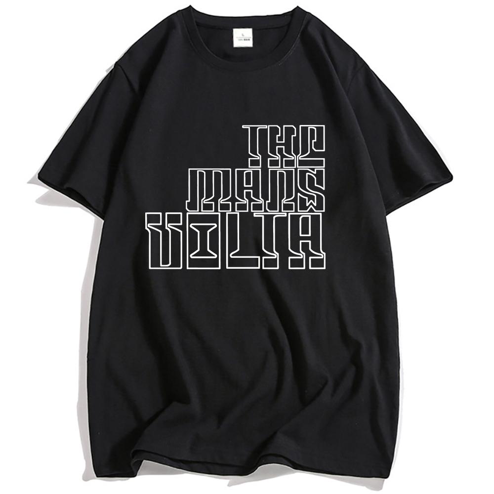 THE MARS VOLTA Футболка с принтом логотипа Одежда с графическим дизайном Повседневная свободная футболка с коротким рукавом Модная футболка для мужчин и женщин Унисекс