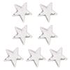 7Pieces Colorful Sequined Star Patches Clothing Craft Materials Fabric Applique For Hairclip And Craft Applications