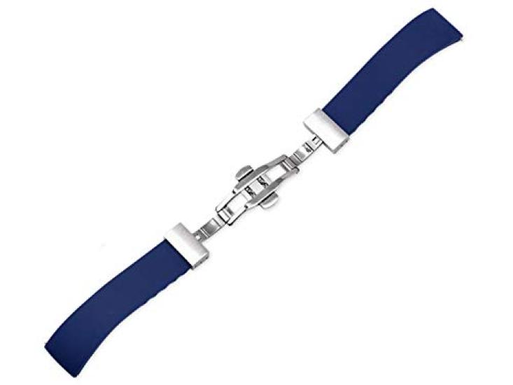 King Watch Parts Compatible with Tag Heuer Rubber Belt Pattern 4 Third Party Product 5 Colors 20 22 Mm [Import Original] (22mm, Blue)