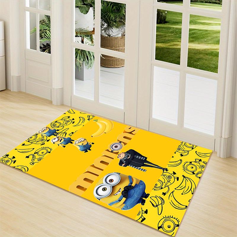 Minions Bananas Adventure Carpet Rug Soft Washable Antislip Home Living Room Sofa Mats Personalized Christmas Rug