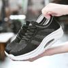 Women's Breathable Air Mesh Ankle Swing Shoes Lace Up Casual Sneakers Wedges Height Increase Platform Shoes for Female