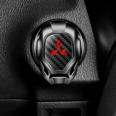 Наклейка-крышка кнопки Start-Stop для автомобиля, для значка Lancer Pajero ASX Outlander Eclipse Galant Montero L200, Внутренний декор