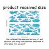 1set PVC Wall Stickers Wall Decoration Cloud Pattern 740x290mm 2pcs/set
