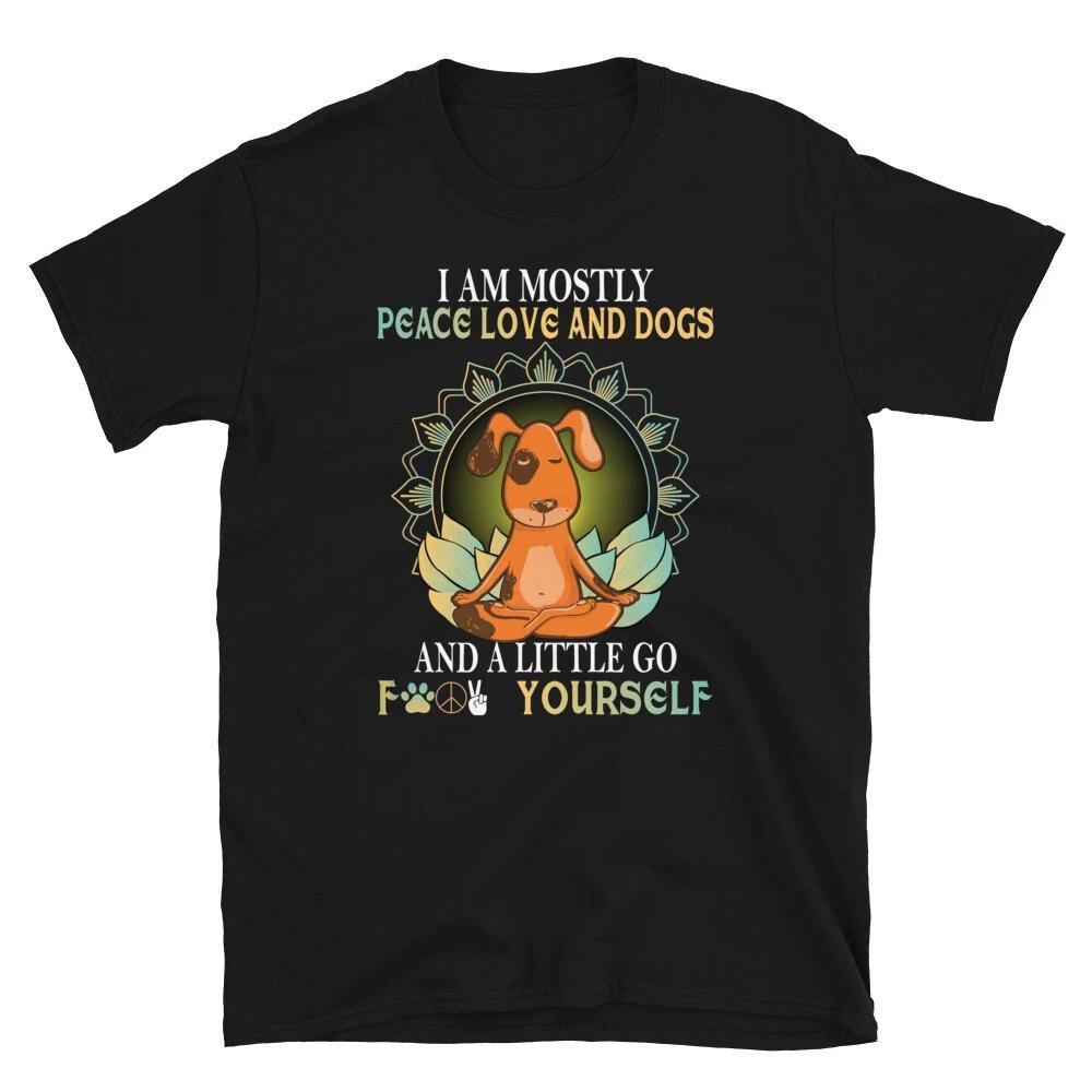 Yoga Dog Funny YOGA Peace Summer Namaste T-Shirt