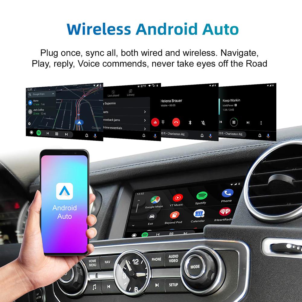 For Lander Rover Jaguar Ranger Rover Evoque Discovery 4 Wireless CarPlay Android Auto Retrofit Kit Decoder Box CarPlay Interfac