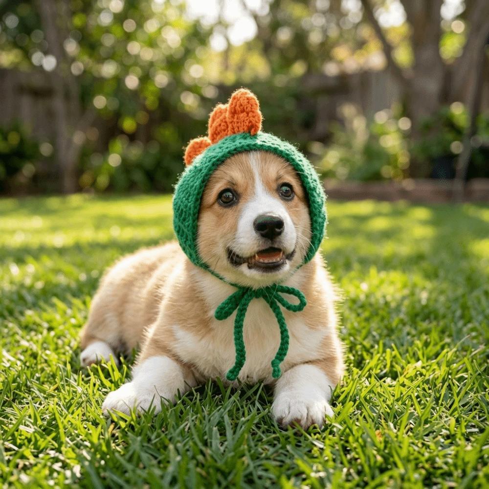 Windproof Dog Head Cover Warm Winter Pet Cap Cute Pet Headwear Cosplay Party