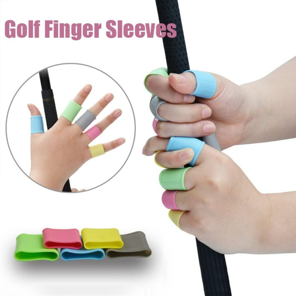Basketball Tennis Bowling Hand Protector Support Silicone Sports Finger Band Golf Finger Sleeves