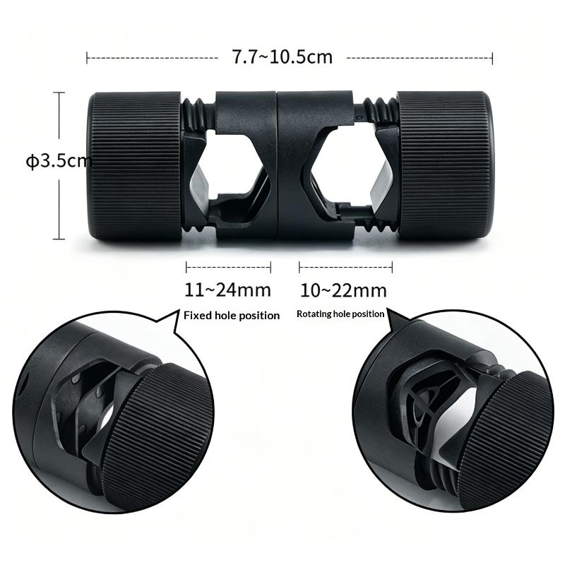 Multi-device Compatible Flash Light Stand Shaft Adapter Center Handle Camera Mobile Clip Mount Bracket for Live