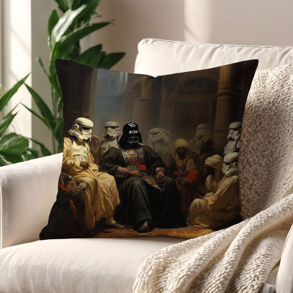 Funny Star WWARS cushion cover For Pillow Printing Sofa Decoration Home Car Room Coffee Shop Office Nordic Simplicity