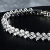 Elegant Women's Dazzling Rhinestone Bangle Bracelet Wedding Engagement Jewelry