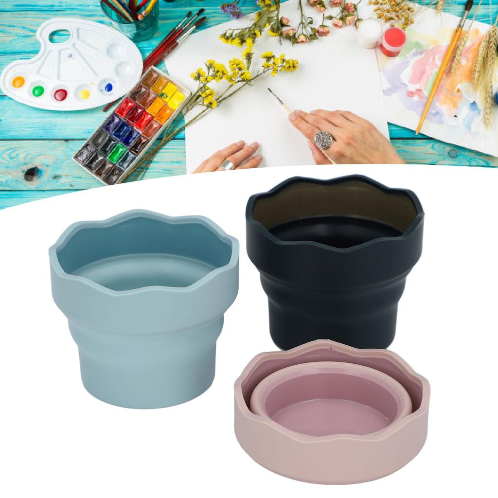 3 шт. Складная мойка для кистей для рисования, многоцелевая, многоразовая, силиконовая, для художников, мойка для кистей, для рисования, вода