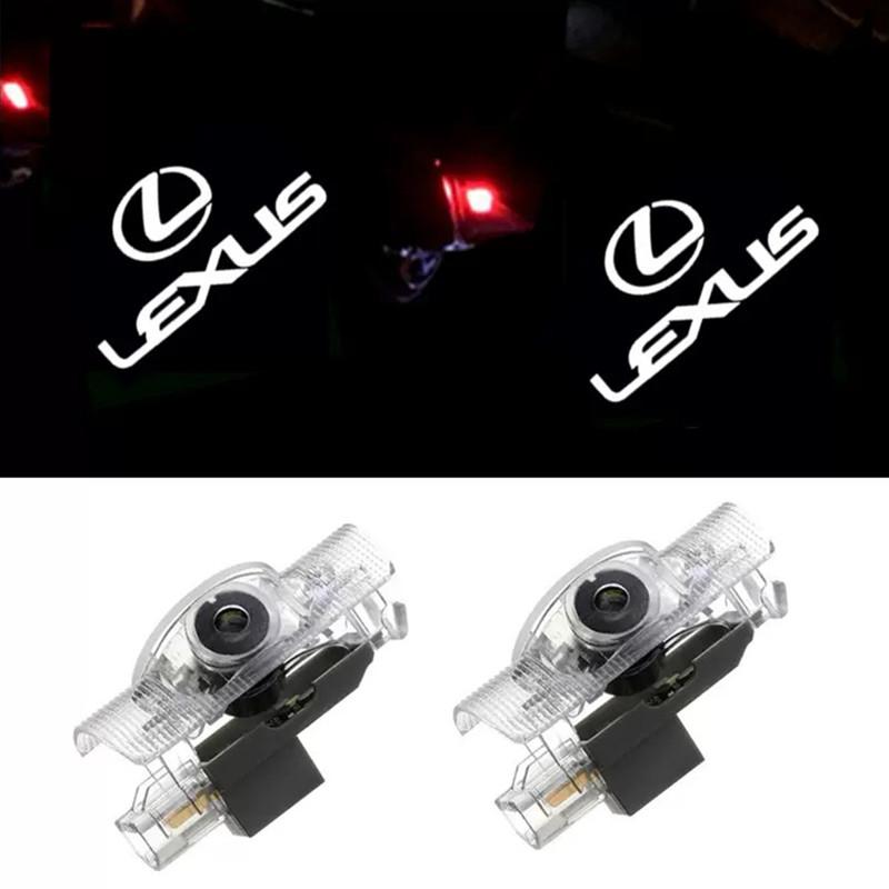 Car Door Welcome Light Logo Projector Lights Accessories For Lexus F SPORT ES RX NX LS UX LM LX GX LC RZ IS CT GS RC HS SC TX LBOQ5