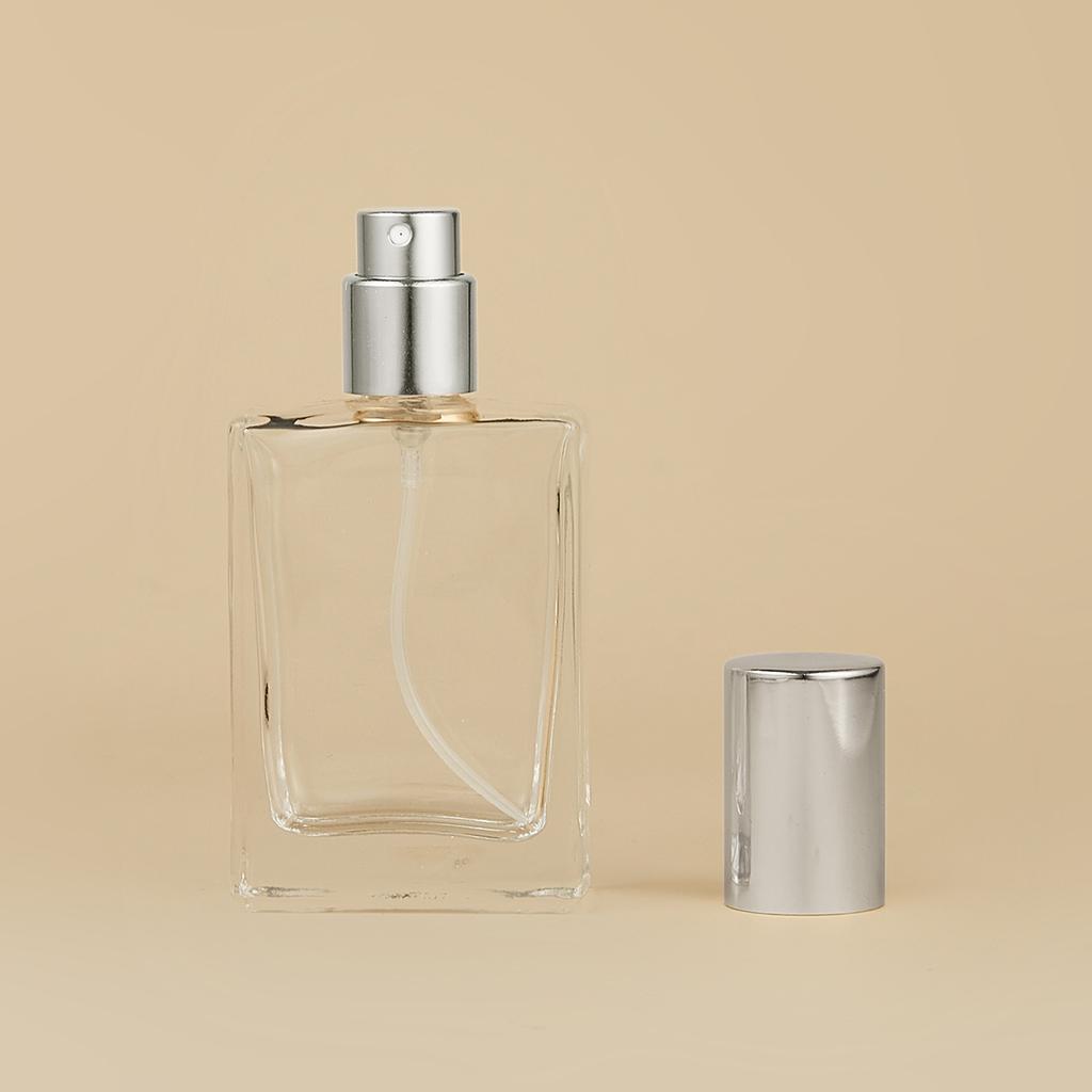 30 мл винтовой квадратный стеклянный спрей, дозатор Qerfume, косметическая упаковка, пустая бутылка, спринклер для жидкого прессования, флакон для духов